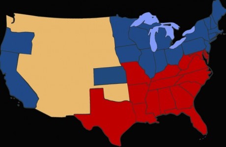 Slave states vs. free states, 2012