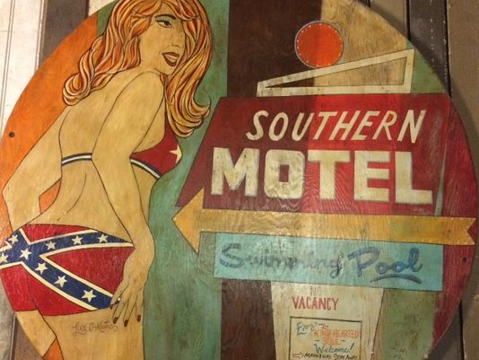 This piece of artwork inside Acme Feed & Seed had come under fire but is now removed. (Photo: Submitted)