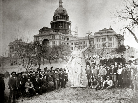The new 1876 Constitution, which passed as post-Civil War Reconstruction was ending, included a provision for financing a new capitol building.