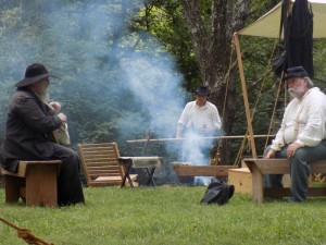 Re-enactors recreate camp life during Battery Hooper Days at the James A. Ramage Civil War Museum. (Photos by Jacob Lange)