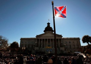 The Confederate flag on the grounds of the State House in Columbia, South Carolina, in 2008.