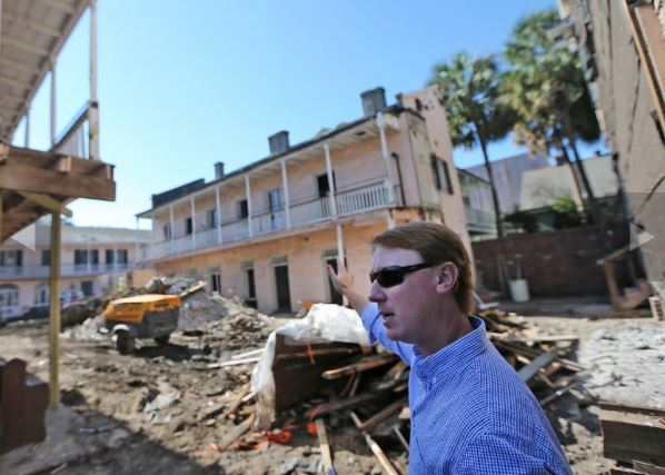 Developer Brent Lemoine talks about the work in progress as the former Maison Hospitaliere on Barracks Street in the French Quarter is being renovated into several dwellings. Photographed on Thursday, October 29, 2015. (Photo by Michael DeMocker, NOLA.com | The Times-Picayune)