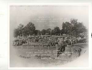 The Memorial Day celebration on April, 26, 1866, in Columbus, Georgia. Credit: Columbus State University Archives