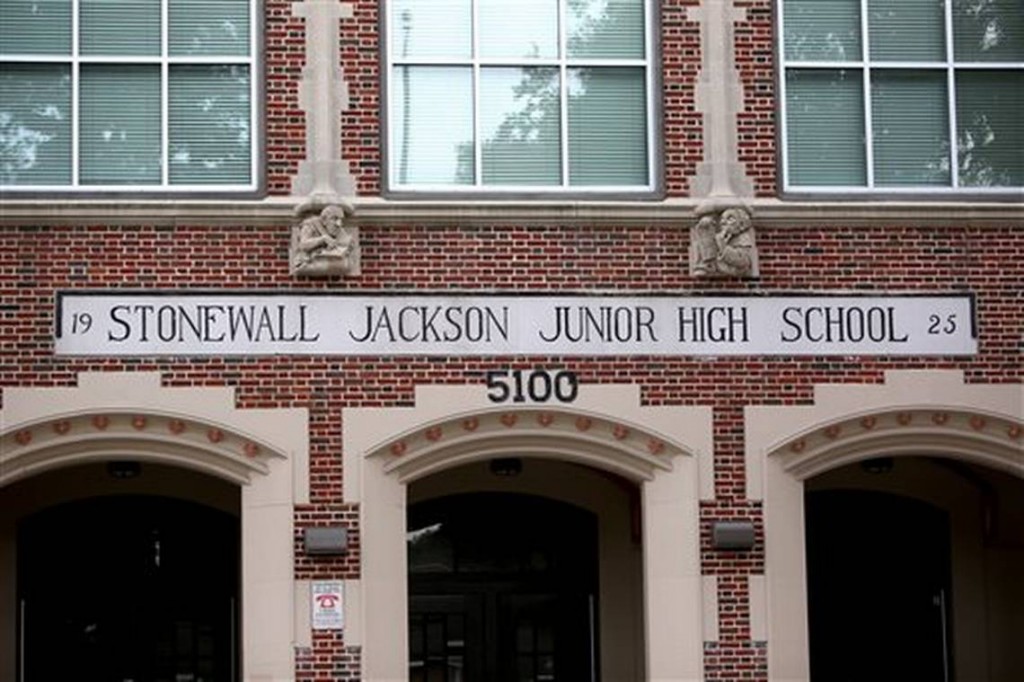 Thomas "Stonewall" Jackson Middle School will be renamed to Yolanda Black Navarro Middle School.