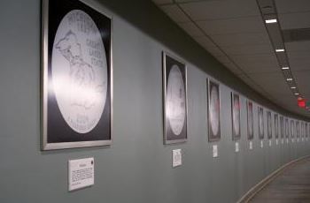 mages of each state's commemorative quarter have replaced state flags in the tunnel connecting a House office building and the US Capitol. (Contributed photo/Rep. Candice Miller)