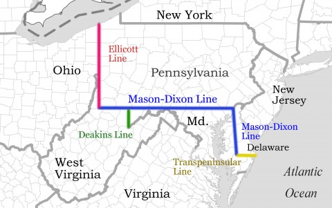 map showing mason dixon line Southern Partisan Online The Mason Dixon Line map showing mason dixon line