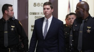 Ray Tensing, seen here leaving court Friday, was charged with murder after shooting Sam DuBose during a routine traffic stop in July of 2015. 