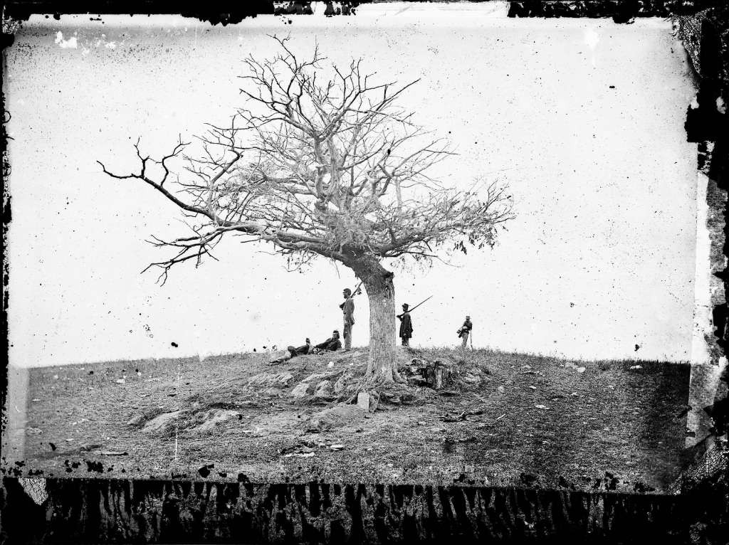 This 1862 photo made available by the Library of Congress shows soldiers next to a lone grave after the Battle of Antietam near Sharpsburg, Md. When dawn broke along Antietam Creek on Sept. 17, 1862, cannon volleys launched a Civil War battle that would leave 23,000 casualties on the single bloodiest day in U.S. history and mark a crucial pivot point in the war. And yet it might never have occurred - if not for what a historian calls a "freakish" twist of fate. Days earlier, a copy of Gen. Robert E. Lee's detailed invasion orders, wrapped around a few cigars, accidentally fell in a farm field and were discovered by Union infantrymen who passed their stunning find up the chain of command, spurring action.