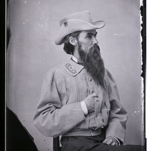 Studio portrait of General William Mahone (1826-1895), a noted Confederate officer during the American Civil War. (Photo by © CORBIS/Corbis via Getty Images)