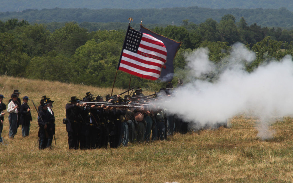 Battle of Cedar Creek re-enactment.