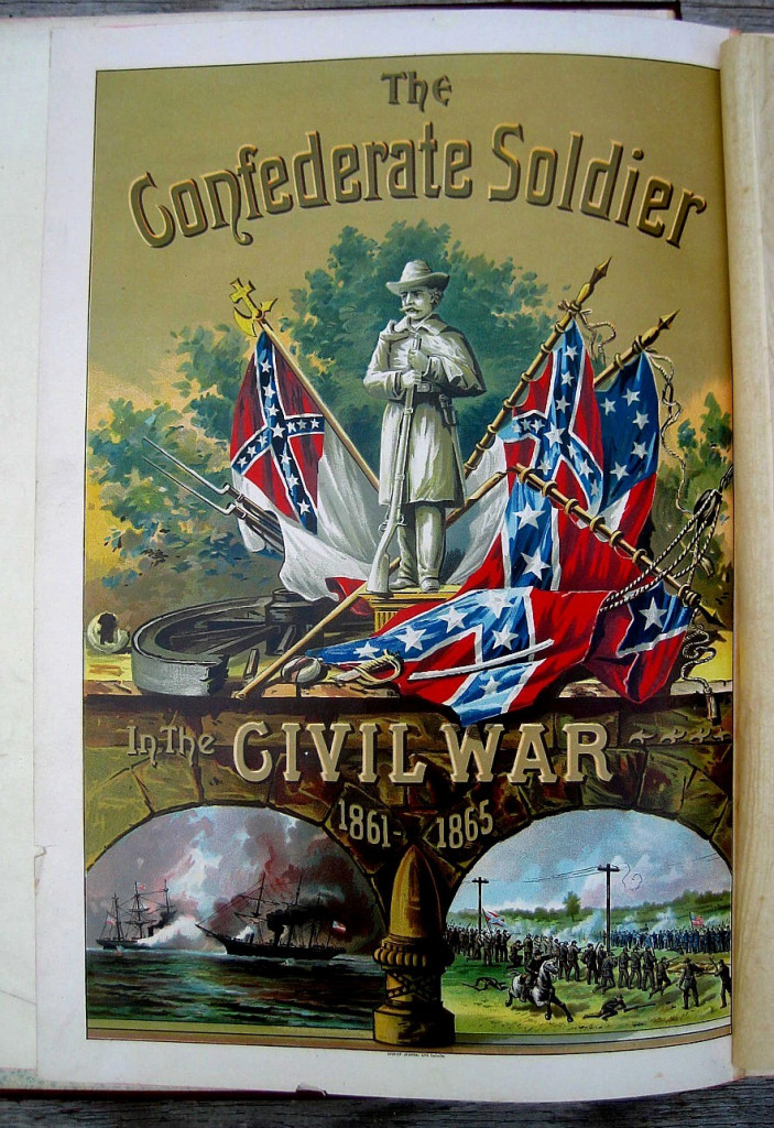 Page from an 1895 book celebrating achievements of Confederate soldiers