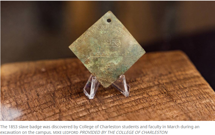 Charleston Slave Badge Named Among World’s Top Archaeological Discoveries