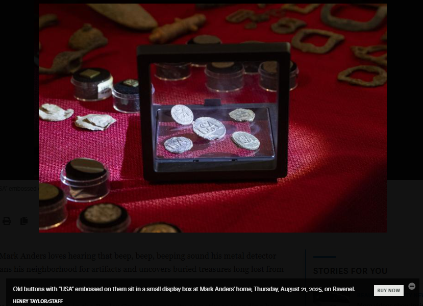 SC man finds hundreds of relics in neighborhood, including musket and buttons from Washington’s army