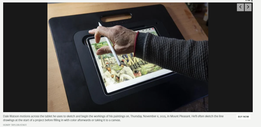 Meet the Mount Pleasant artist who works with historians to recreate Revolutionary War battles