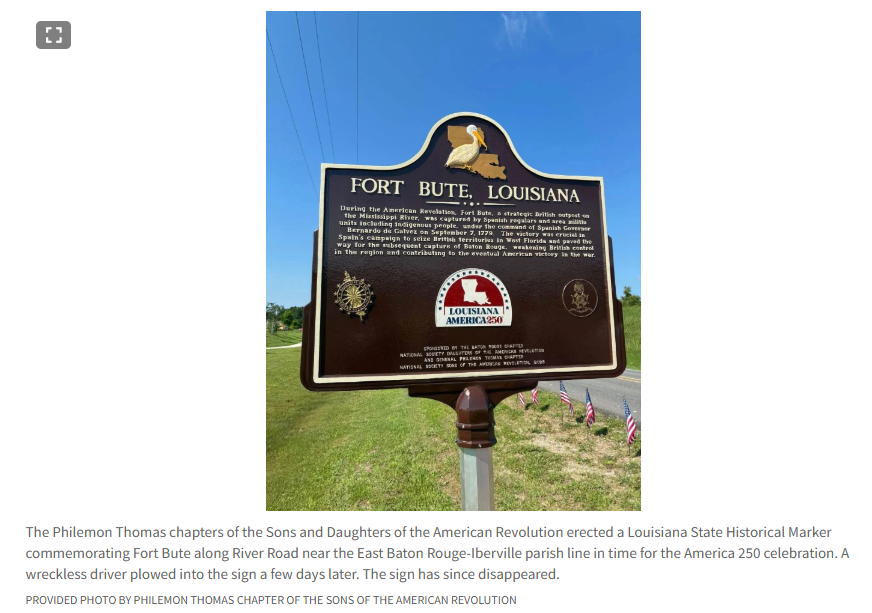 Nearly 250 years in the making, new Baton Rouge Revolutionary War marker vanished in 3 days